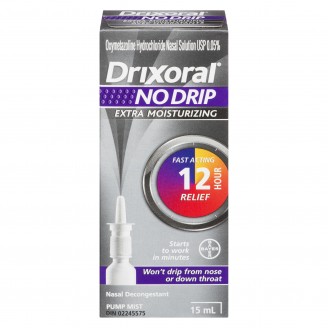 Drixoral No Drip Extra Moisturizing Nasal Spray, 15ml